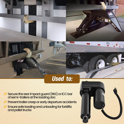 341008 24V Linear Actuator used with Serco dock levelers and Rite-Hite V250 V450 restraint systems for secure loading