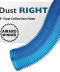 4 Inch Dust Collection Hose For Wood Shop And Shop Vac, Super Stretchy Duct Hose Reaches Far Corners Up To 14 Feet And Collapses