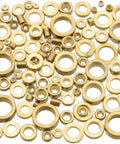 100 Assorted Brass Clock Pivot Bushings For Movement Repair Varied Sizes For Clockmaking And Watch Repair Durable Brass Bushing Set
