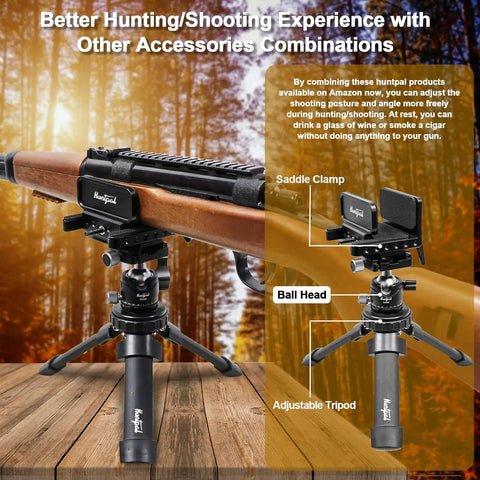 Built Different 28Mm Ball Head Tripod Mount For Rifle Shooting Sticks Rock Solid Quick Release Plate Smooth Precision Swivel Adjustments Compatible With Most Gun Gear