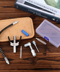 Grease Gun Accessory Kit With Hose 90 Degree Coupler Set Including Needle Dispenser Two Needle Nozzles Nozzle Cleaner