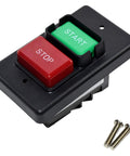 Universal Table Saw On Off Switch Compatible With Delta Craftsman Milwaukee Router Table Drill Press Heavy Duty Toggle with Start and Stop buttons.