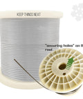 1000 Feet Of One Eighth Inch Stainless Steel Wire Rope Aircraft Cable For Deck Railing Kit spool with securing holes