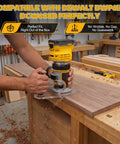 Precision Router Base Plate Delivering Dead Nuts Alignment And Killer Stability For Compact Woodworking compatible with DeWalt DWP611 & DCW600B.