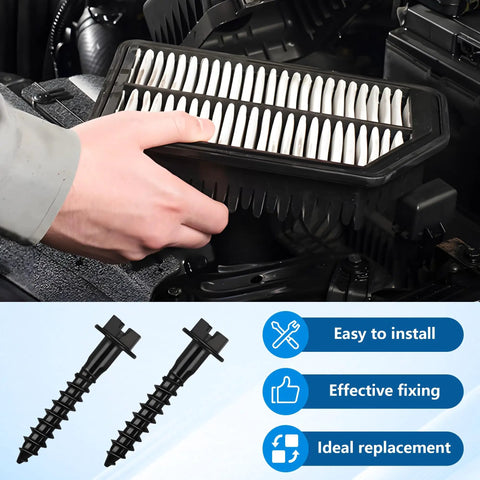 Installing air filter with Air Box Bolt Screws 5 Pack Replaces 6509605AA And 11549031 for Chrysler Jeep Dodge Ram