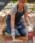 Top Shelf Breathable Stone Sealer With Heavy Duty Deep Penetrating Formula For Brick Terracotta And Tile Grout Pre Install Moisture Barrier Backer Board Protection No Sweat Waterproofing 1 Liter applied on tile floor
