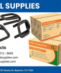 Heavy Duty Phosphate Strapping Buckle Set For Three Quarter Inch Woven Cord Strapping Tape Anti Slip Coating For Maximum Grip