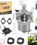 Top Shelf Carburetor Rebuild Kit Fits Yamaha Golf Cart Models G22 Thru G29 Gas Four Stroke Engine with filter and gaskets
