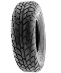 Versatile All Terrain ATV UTV Tire Set Of 2 6 Ply Tubeless A021 14570-6 On 6 Inch Rims, front view of single tire