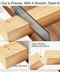 6 Inch Pull Saw For Woodworking With Double Edge Blade 17 11 TPI, Japanese Flush Cut making precise wood cut on block.