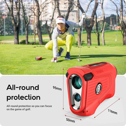 Silicone Case For Pro X3 X3 Plus Golf Laser Rangefinder Red Protective Cover With Snug Fit On Golf Course
