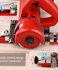 Pro Grade Circular Saw Guide Rail For 12 Inch Saw Base Aluminum Alloy Precision Base Guide showing double-locking mechanism