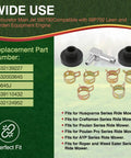 Fuel Tank Stem And Bushing Kit For Ride On Mowers Fits Husqvarna Craftsman AYP Poulan Pro Roper Weed Eater Series Top Notch Aftermarket Parts With 532139277 532003645 139277 532124952 replacement parts list and product image