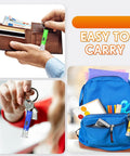 Bulk Pack Of 100 Mini LED Flashlight Keychains In Assorted Colors For Key Rings Pocket Size Lights For Hiking Camping Travel Party Favors And Gifts Tiny Yet Bright Everyday Carry Essentials used with wallet, keys, backpack.