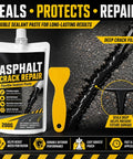 Heavy Duty Concrete Crack Filler Zero Hassle Quick Dry Sealer For Driveways And Patios Waterproof High Elasticity Patch Repair Kit all-season flexible sealant paste with spatula for deep crack filling.