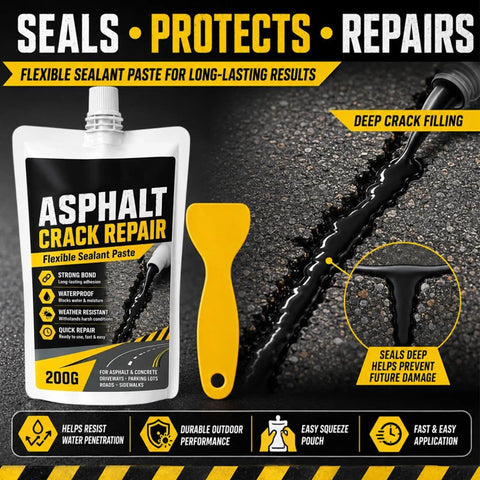 Heavy Duty Concrete Crack Filler Zero Hassle Quick Dry Sealer For Driveways And Patios Waterproof High Elasticity Patch Repair Kit all-season flexible sealant paste with spatula for deep crack filling.