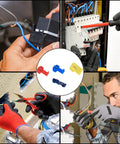 80 Pack Quick Splice Wire Connectors Solderless Snap Electrical Wire Terminals Insulated Crimp Connectors 22 10 AWG Easy Tap And Join Brass Construction For Reliable Fast Wiring Projects in use with various electrical setups