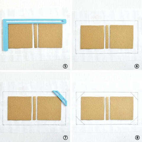 Six Piece Bookbinding And Scrapbooking Tool Kit With Durable Plastic Templates For Starters Includes Stencils And Cutter Guides