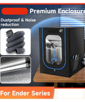High Temp 3D Printer Enclosure With Vent Kit And LED Light For Creality Ender Series on a desk, features visible.