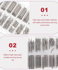 Watch Band Pins Replacement Kit With Stainless Steel Spring Rods For Easy Strap Repair Pro Grade Durable Anti Rust Perfect For Watchmakers And Jewelers Stable Performance Great Gift For Hobbyists And Pros with organized compartments