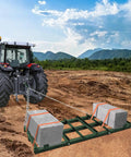 Tractor towing Heavy Duty Drag Harrow Driveway Grader For Gravel with blocks for flat land leveling