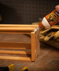 All Purpose Wood Glue For Hardwood And Softwood Projects Water Based Adhesive applied on a wooden joint in workshop