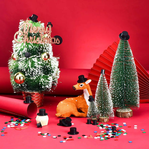 Awesome Christmas Craft Button Kit With 700 Pieces Includes 50 Mini Black Top Hats 50 Carrot Noses 100 Wiggle Eyes And 500 Mix Color Resin Buttons