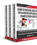 Master Industrial Automation Fast With This No BS Hands-On Guide To Learn PLC And HMI Programming From Scratch Using Real World Examples For Beginners book cover.