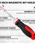 Ultimate 26-Piece Ratcheting Screwdriver Bit Set With S2 Steel Bits, Magnetic Driver And Telescopic Rod, 1/4-inch