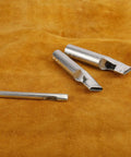Leather Craft Oval Hole Punch Set For Belt And Watch Band Making Hardened Carbon Steel Oblong Punches on suede fabric