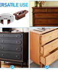 10 Sets Drawer Slide Repair Kit With Rails, Track Guide And Roller, shown with versatile use in cabinets and dressers