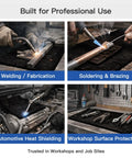Two Pack 10x10 Inch Fireproof Welding Blanket Set, Carbon Felt Soldering Mat and Pad, ASTM D6413 Certified in use for various tasks.