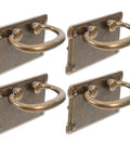 Four Pack Vintage Drawer Pull Handles For Cabinets, Dressers, Wardrobes, And Vanities, Dope Retro Cabinet Hardware For Kitchen And Bedroom Furniture Makeovers, Classic Rustic Pulls That Upgrade Any Furniture, shown in coffee finish