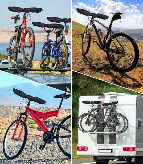 Two Pack Waterproof Handlebar Cover For E Bike Transport Protection Easy Zip On With Elastic Band 35.8 X 9 Inches Weatherproof Hood For Rear Rack And Rain Shield