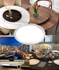 Beefy Heavy Duty Aluminum Alloy 360 Degree Rotating Swivel Plate With Quiet Smooth Bearings for Glass Granite Wood Tables, dining setup