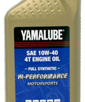 Yamalube SAE 10W-40 4T full synthetic oil, part of Must-Have Full Synthetic Oil Change Kit for 2006-2020 Yamaha Raptor 700 Sport ATV
