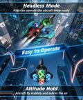 Foam RC Airplane With Dazzling LED Lights For Night Missions 360 Degree Flips And Headless Mode showcasing altitude hold