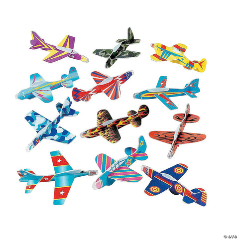 Foam Airplane Glider Toys Set Of 72 Pieces For Parties School Carnivals And Holiday Giveaways Lightweight 5.5 Inch Foam Flyers