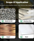 Silumin Al-Si10, Aluminum Alloy, Copper, Resin materials for application with Two Millimeter Carbide Square End Mill for Aluminum Milling