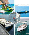Various watercraft suitable for Dock Line For Shore Docking With Bungee Mooring Rope Double Loop Ends For Kayak And Dinghy 6 Ft Tie Up Rope.