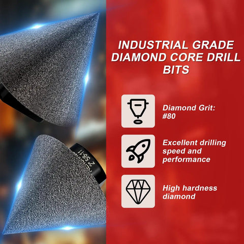 Diamond Beveling Chamfer Bit With M14 Hex Shank For Tile Marble Granite Porcelain 1 3 8 Inch Hole Enlarger And Edge Polisher