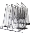 40 Foot Collapsible Batting Cage For Backyard Or Indoor Baseball And Softball Practice With A Heavy Duty Rust Resistant Steel Frame And UV Protected Net Black Frame Easy Setup Durable Year Round Hittin Cage