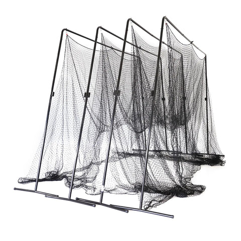 40 Foot Collapsible Batting Cage For Backyard Or Indoor Baseball And Softball Practice With A Heavy Duty Rust Resistant Steel Frame And UV Protected Net Black Frame Easy Setup Durable Year Round Hittin Cage
