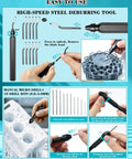 Top Shelf 78 Piece 3D Printer Tool Kit With Tough Storage Case For All FDM And SLA Printers, high-speed steel deburring tools featured.