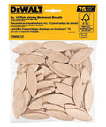 Hefty No 10 Compression Beech Joiner Biscuits Deliver A Rock Solid Grip and Slip Into Grooves Without A Hitch for Cabinet Builds. 75 pieces.
