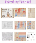 Dope 3D Wooden Cello Puzzle Model Kit With Mechanical Music Box And UV Gradient Finish For Adults, DIY Gift For Him Or Her, Gear Drive Cello Playing The Blue Danube, Unique Home Decor And Hobby Set. Box and wooden puzzle pieces