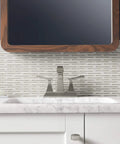 Truss Center Set Lav Faucet With Two Lever Handles For Hot And Cold Water Sleek Modern Craftsman Inspired Bathroom Fixture With Clean Lines