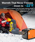 Heavy Duty 3 Inch By 6 Ft Flexible Nylon Heater Vent Hose For 2KW 5KW 8KW Heaters warming camper outside snow tent