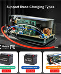 Heavy Duty 55 Amp Rv Power Converter 120V Ac To 12V Dc Battery Charger interior view showing circuit board and wiring.