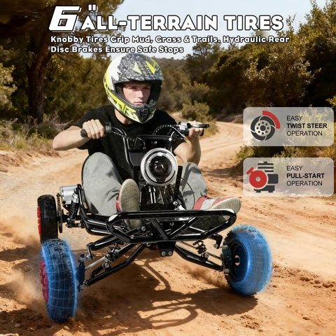 Electric Go Kart For Adults And Kids 2000W Brushless Motor Premium Steel Tubular Frame 3 Speed Off Road Kart in use